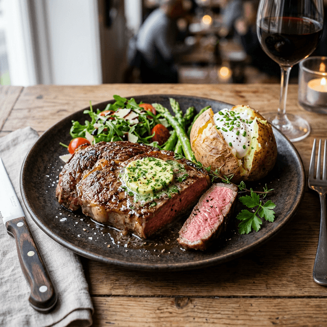 Saftiges Rumpsteak